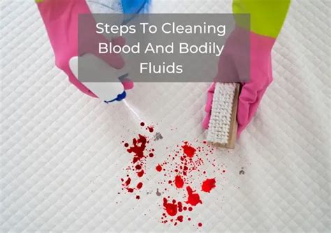 Steps To Cleaning Blood And Bodily Fluids Crystal Facilities Management