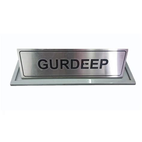 Silver Stainless Steel Nameplate 6 Mm Grade SS304 At Rs 450 Piece In