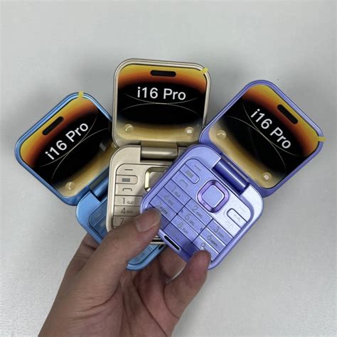 High Quality Hot Selling I16 Pro Flip Phone Mini Phone Mobile Phone