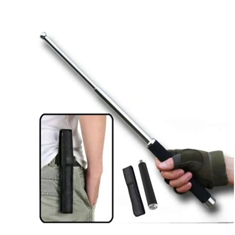 Street Guard Extendable Self-Defense Stick - Silver