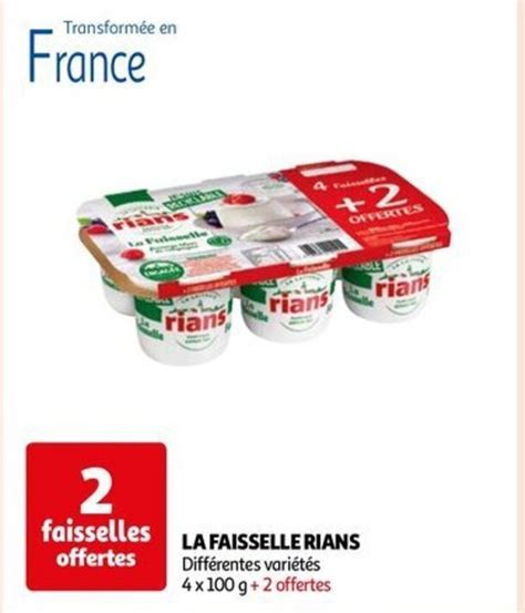 Promo La Faisselle Rians Chez Auchan