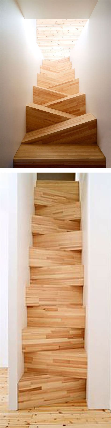 Stair With Triangular Tread