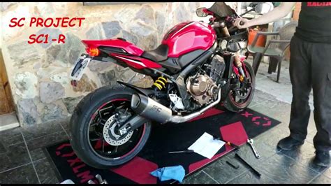 Cbr 650 R Exhaust Sounds Sc Project Sc1 R V S Stock Youtube