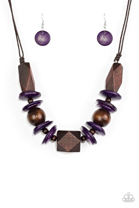 Pacific Paradise Purple Paparazzi Necklacen Jewelryblingthing