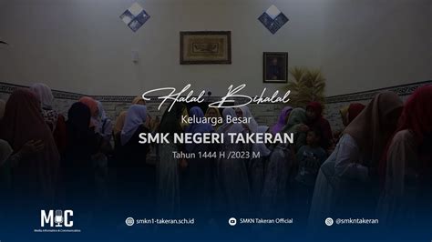 Halal Bihalal Smk Negeri Takeran Youtube