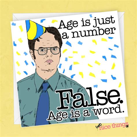 Dwight Schrute Funny Birthday Card The Office Birthday Card Etsy