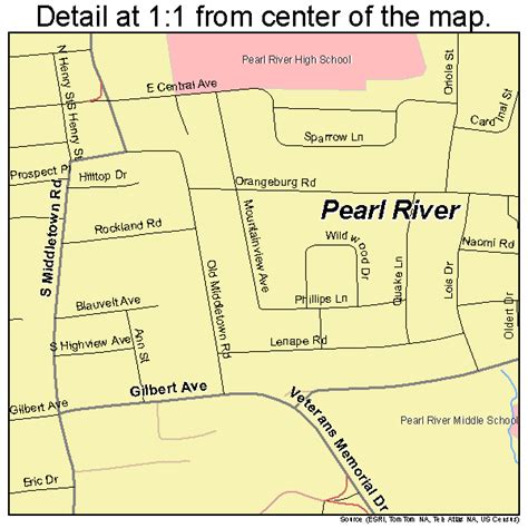 Pearl River New York Street Map 3656902