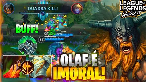 OLAF É IMORAL CONTRA TANQUES OLAF VS AMUMU LOL WILD RIFT YouTube