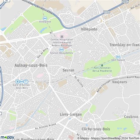 plan sevran carte de sevran   infos pratiques