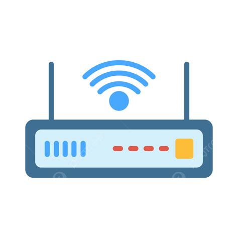 Router Flat Icon Vector Antenna Communication Internet Png And