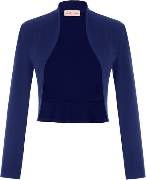 Uk Navy Blue Bolero Jacket Clothing