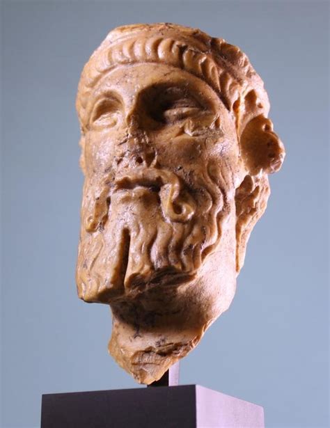 Roman Giallo Antico Marble Head Of Dionysos Hixenbaugh Ancient Art