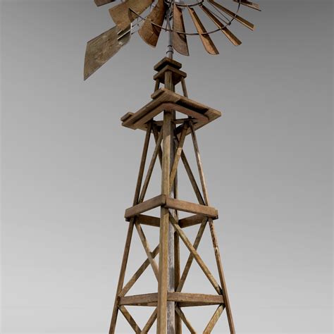 Windmill 3D Model Game ready .max .obj .fbx .lwo .lw .lws .ma .mb ...