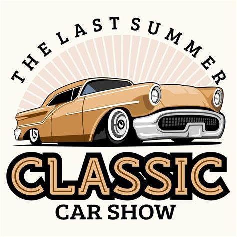 classic car show party logo design icon vector 26733329 Vector Art at ...