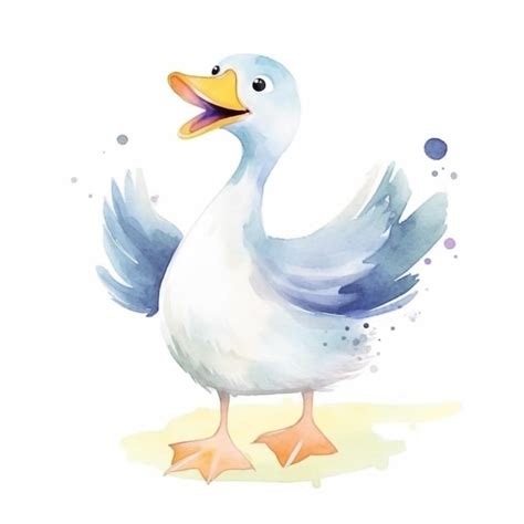 Premium Photo | Watercolor painting of a duck