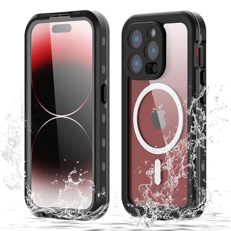 ELEHOLD for iPhone 15 Pro Waterproof Case, Built-in Screen Protector Full-Body Rugged Shockproof ...