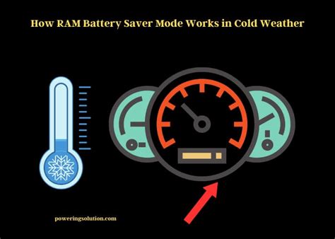 How Ram Battery Saver Mode Works In Cold Weather Powering Solution