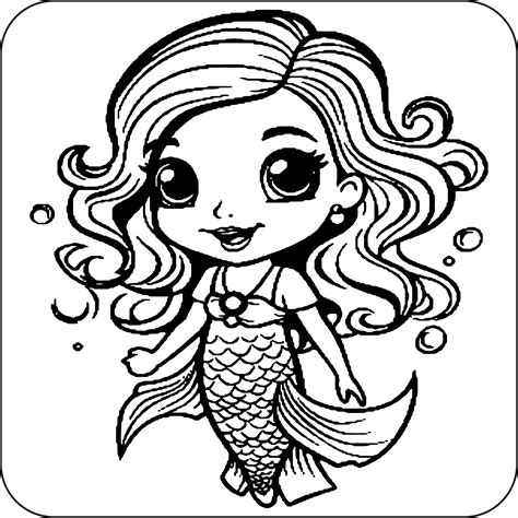 Cute Mermaid Coloring Pages for Kids | Made By Teachers