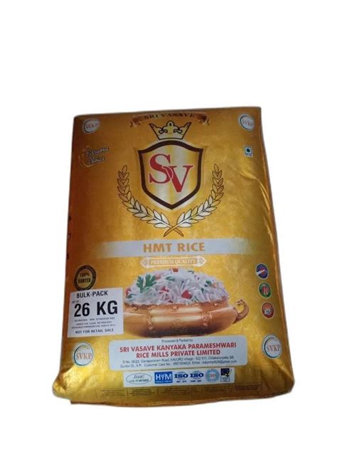 Shudh Hmt Rice 25kg Packaging Type Plastic Bag Packaging Size 26 Kg