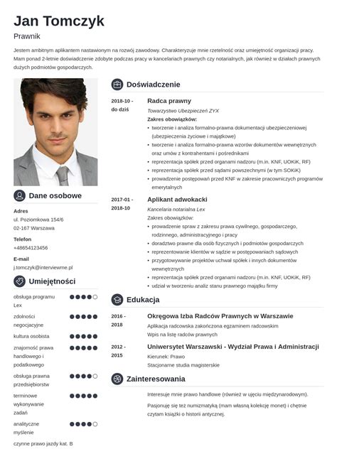 Profesjonalne Cv Wz R Jak Napisa Szablon W