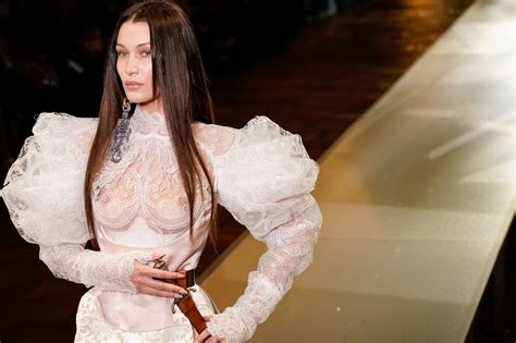 Bella Hadid Naked Tits At Vivienne Westwood Ready To Wear Fall Winter