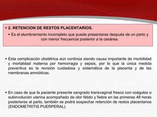 Hemorragia Obstetrica Resumen Completo Pptx