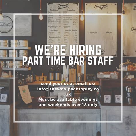 We Are Hiring The Woolpack Sopley