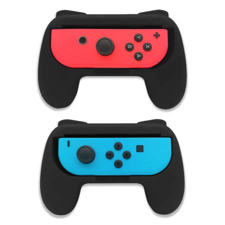 Olixar Nintendo Switch Non Slip Joy Con Grips Pack Black