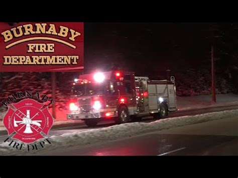 Burnaby Fire Department Engine 7 Responding YouTube