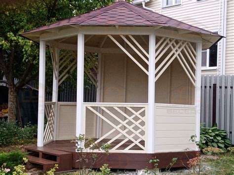 Деревянная беседка ЛУЧ СОЛНЦА — купить недорого в Москве