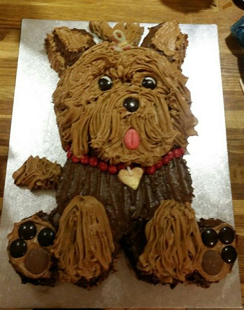 Yorkie Birthday Cake / Yorkie Cake Decorated Cake By Sweet Art Anna ...