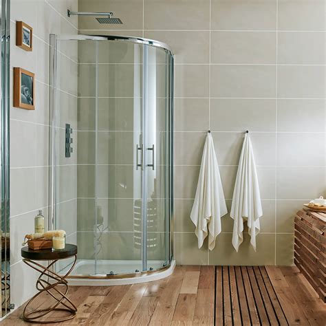 Scudo S X Mm Chrome Double Door Offset Quadrant Shower