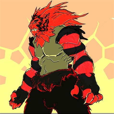 Incineroar Redesign On Artstation At