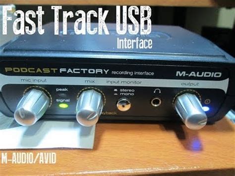 M-Audio Fast Track USB Interface - YouTube