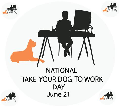 national take your dog to work day 45758761 Vector Art at Vecteezy