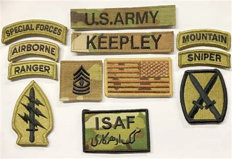 Us Army Patch Lot Multicam Ocp Uniforme Isaf Forces Sp Ciales