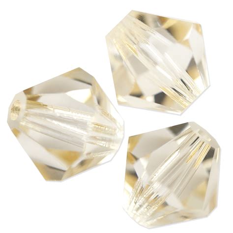 Preciosa Crystal Bicone Bead Mm Crystal Honey Pcs