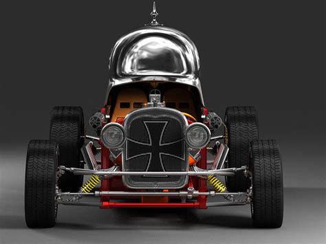 Red Baron Hot Rod 3D Model CGTrader