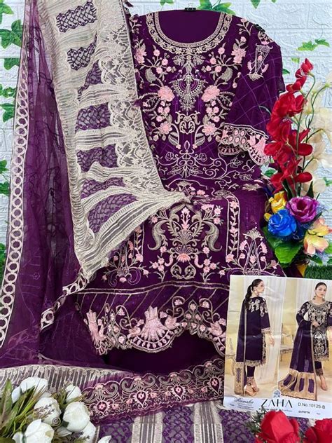 Zaha Ramsha Vol 9 Georgette Pakistani Suits Catalog The Ethnic World