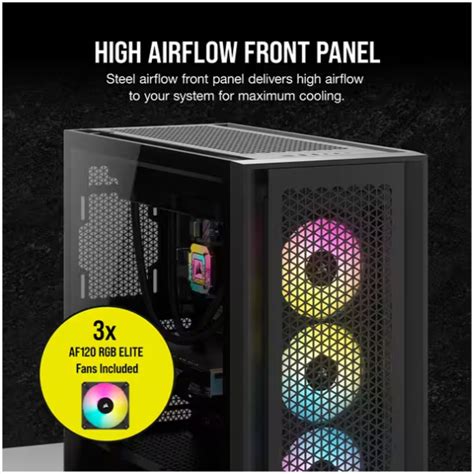 Case Corsair Icue 5000d Rgb Airflow Black Chính Hãng Trả Góp 0