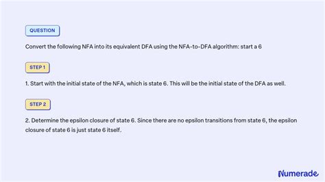 Solved Convert The Following Nfa Into Its Equivalent Dfa Using The Nfa