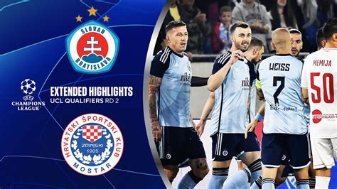 Slovan Bratislava Vs Zrinjski Extended Highlights Ucl Qualifiers