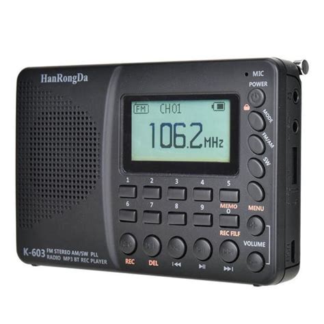 K-603 Портативное цифровое радио с ЖК-дисплеем FM AM SW Радио с ...