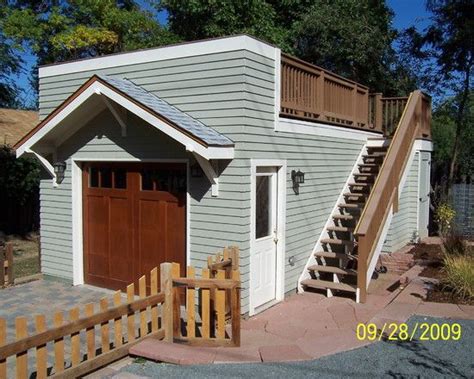 Garage And Shed Rooftop Deck Design Pictures Remodel Decor And Ideas