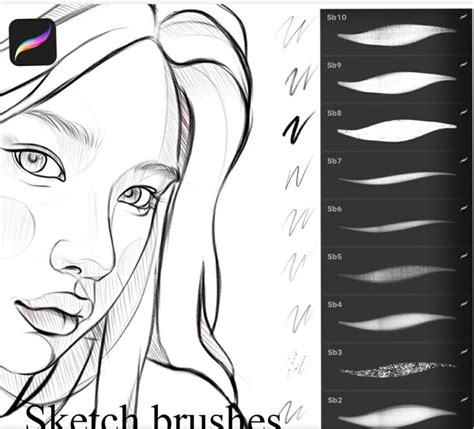 Sketch Brushes Procreate Brushes Free Procreate Ipad Art Free Brush