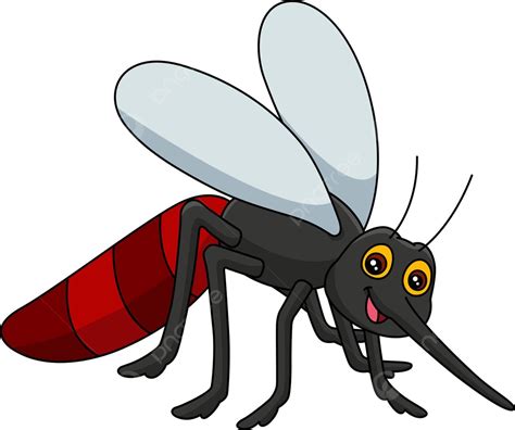 Mosquito Cartoon Clipart Vector Illustration Gnat Isolated Mosquito