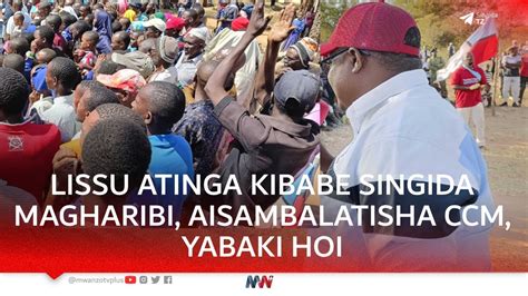 LISSU AKIWASHA KATA YA MISUGHA JIMBONI KWAKE SINGIDA MASHARIKI