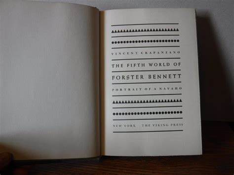 The Fifth World Of Forster Bennett Portrait Of A Navaho