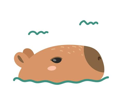 Cartoon capybara. Cute capybara face icon 24649111 Vector Art at Vecteezy