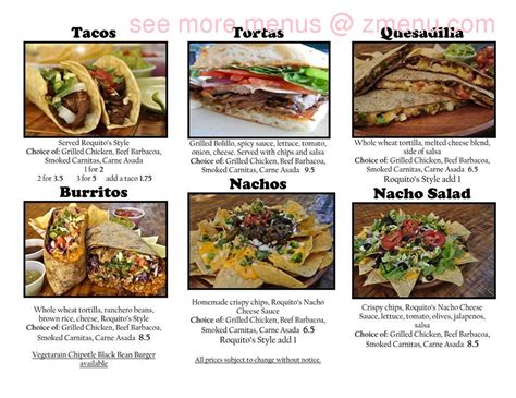 Online Menu Of La Taqueria Mexican Restaurant Redding California